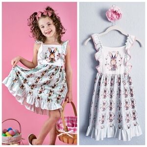 Peter Rabbit‎ Floral Chic Ruffle Mint Easter Dress